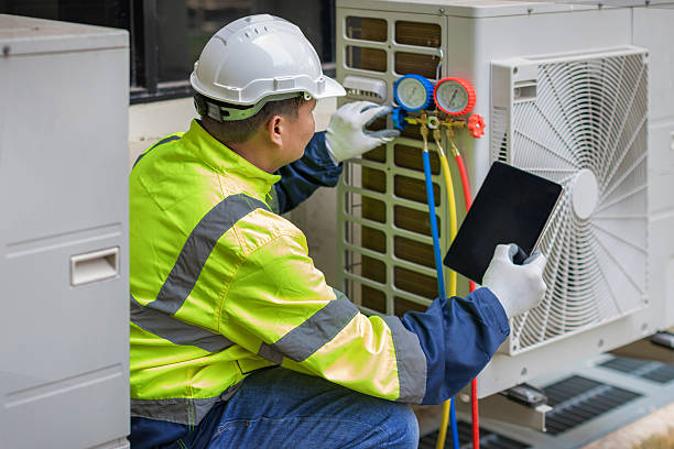 Professional Air Duct Cleaning technician working in Webster, FL